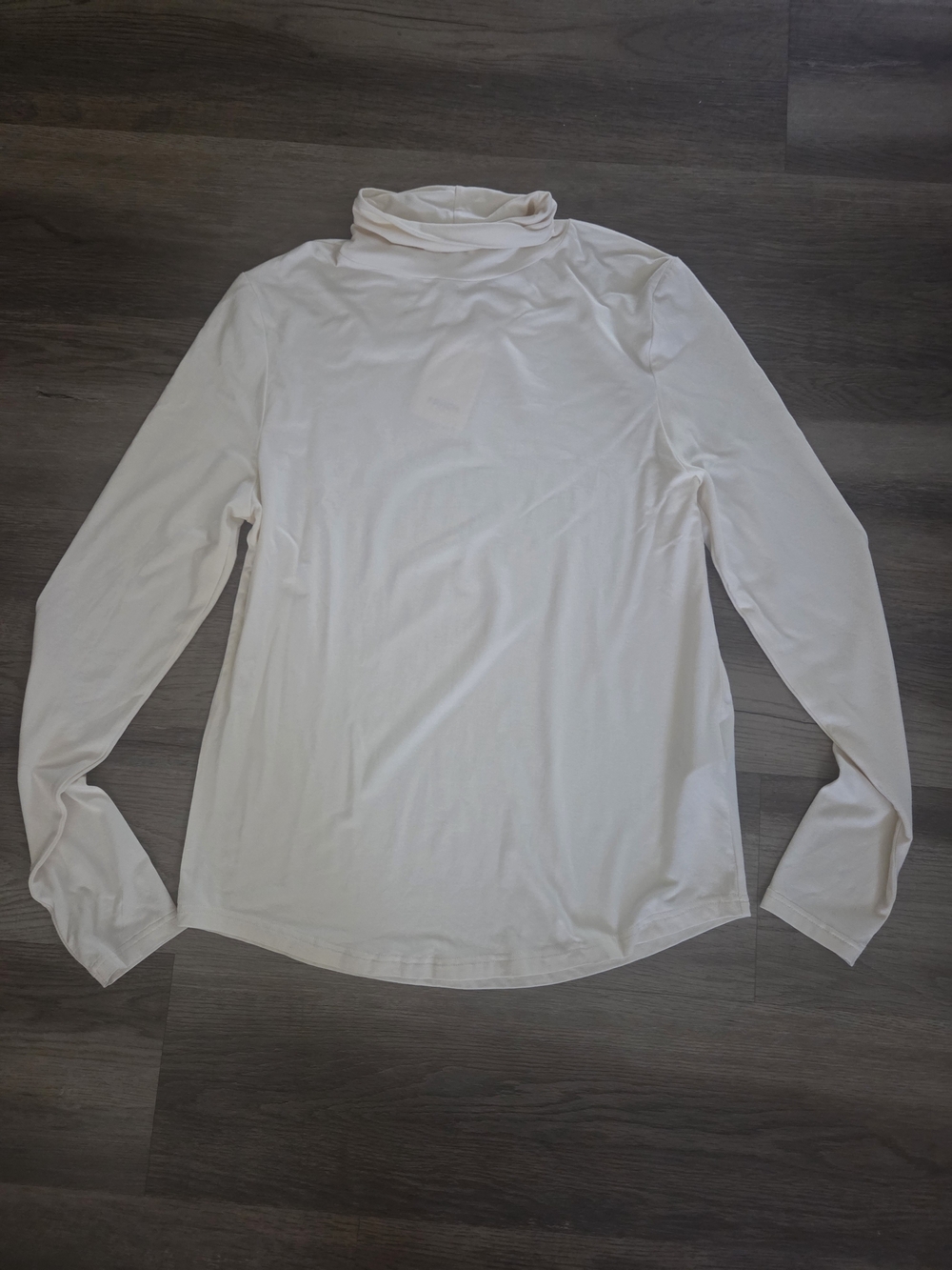 NWT FrNch Paris Carmelite Creme Top Size XL Turtleneck Timeless Classic Style